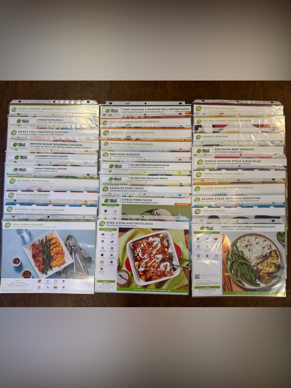 HelloFresh Chicken, Pork & Beef Recipe Collection - 30 Cards - Picture 2 of 5